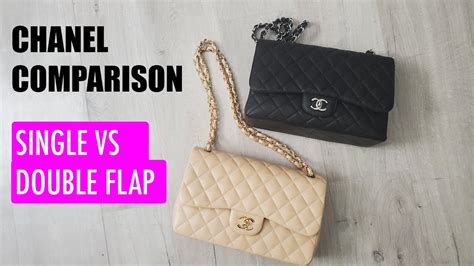 chanel jumbo double flap vs single flap|chanel jumbo flap unboxing.